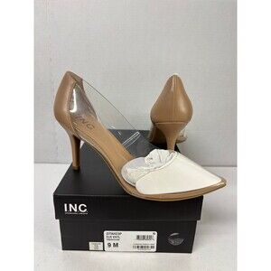 INC International Concepts Women's Zitah Clear Vinyl Stiletto Heels Size 9M